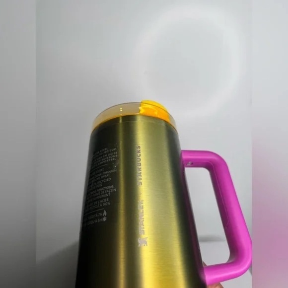 STARBUCKS VS STANLEY Summer 2024 40 oz Tumbler Purple Gold - Picture 5 of 9
